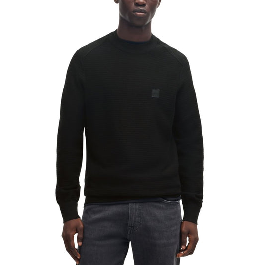Boss by Hugo Boss Men's Logo Patch Regular-Fit Sweater