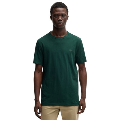 Boss by Hugo Boss Men's Slub-Cotton Logo Detail T-Shirt