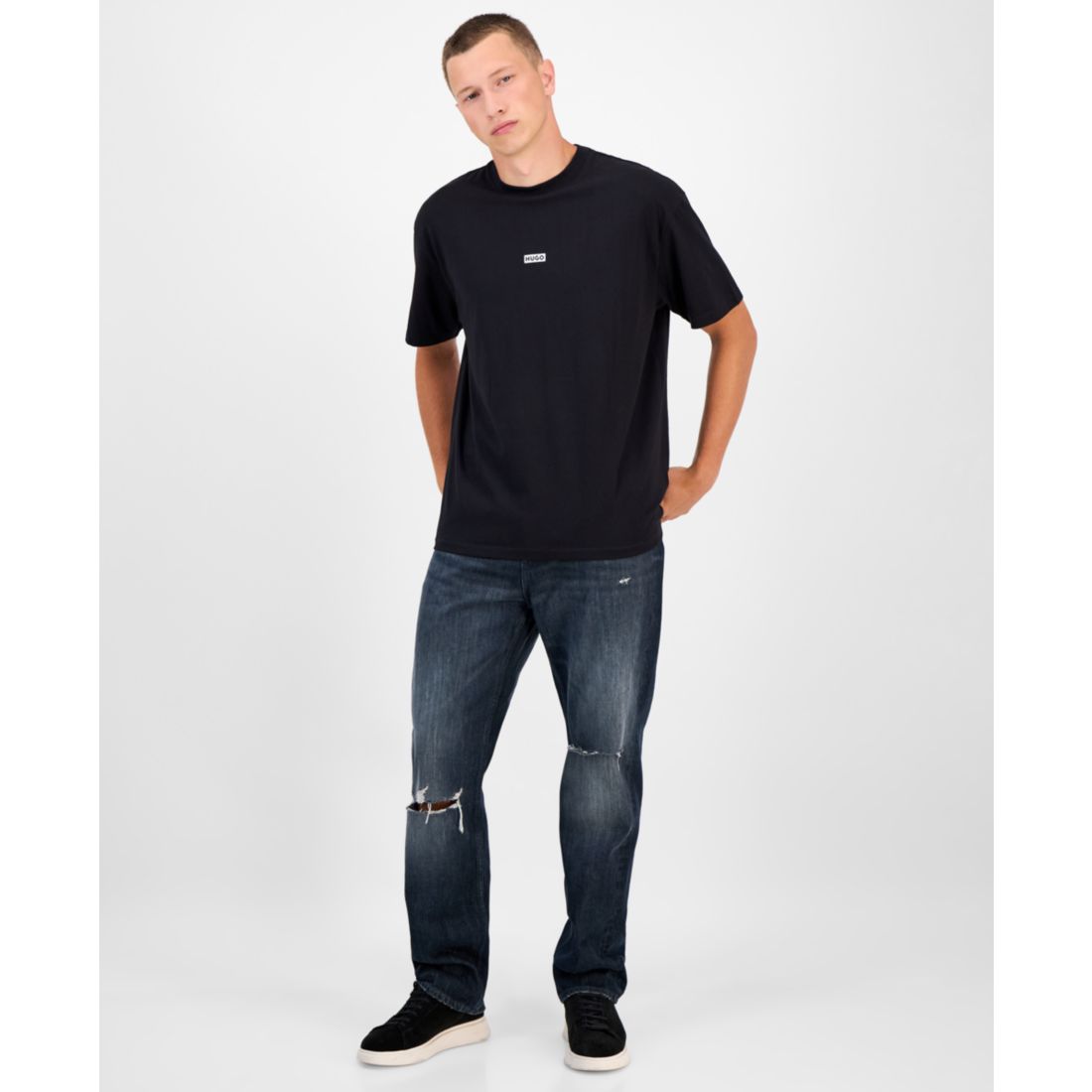 Hugo By Hugo Boss Men's Nalono Cotton Logo T-Shirt