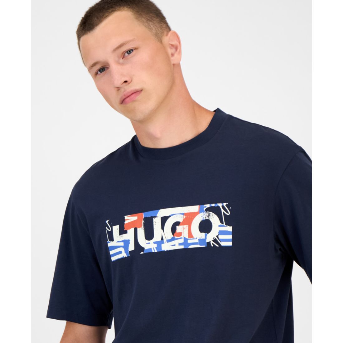 Hugo By Hugo Boss Men's Cotton Logo Graphic T-Shirt