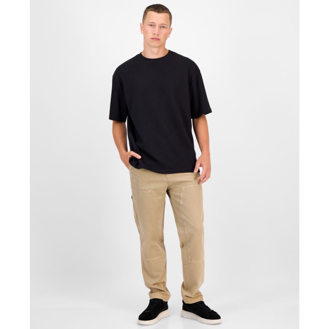 Hugo By Hugo Boss Men's Nuwaffle Cotton T-Shirt