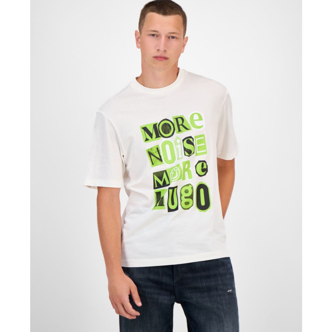 Hugo By Hugo Boss Men's Cotton More Hugo Graphic T-Shirt