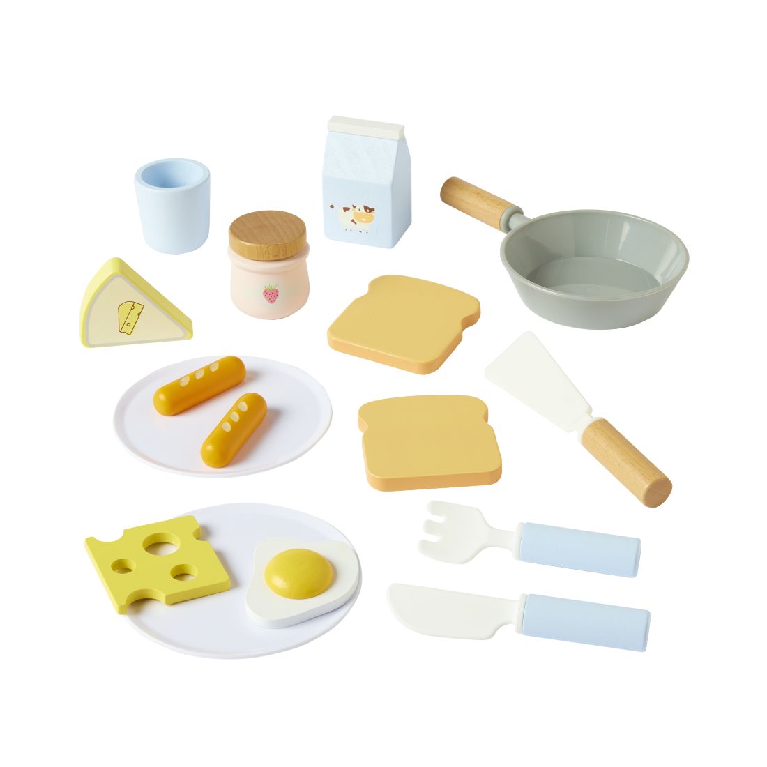 Imaginarium Wooden Breakfast Making 18 Pc Set, Created for You by Toys R Us