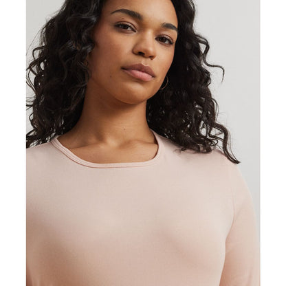 Lauren Ralph Lauren Plus Size Stretch Long-Sleeve Tee