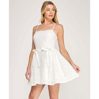Row A Women's Sleeveless Fit & Flare Mini Dress