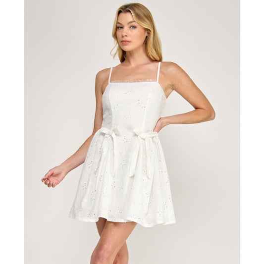 Row A Women's Sleeveless Fit & Flare Mini Dress
