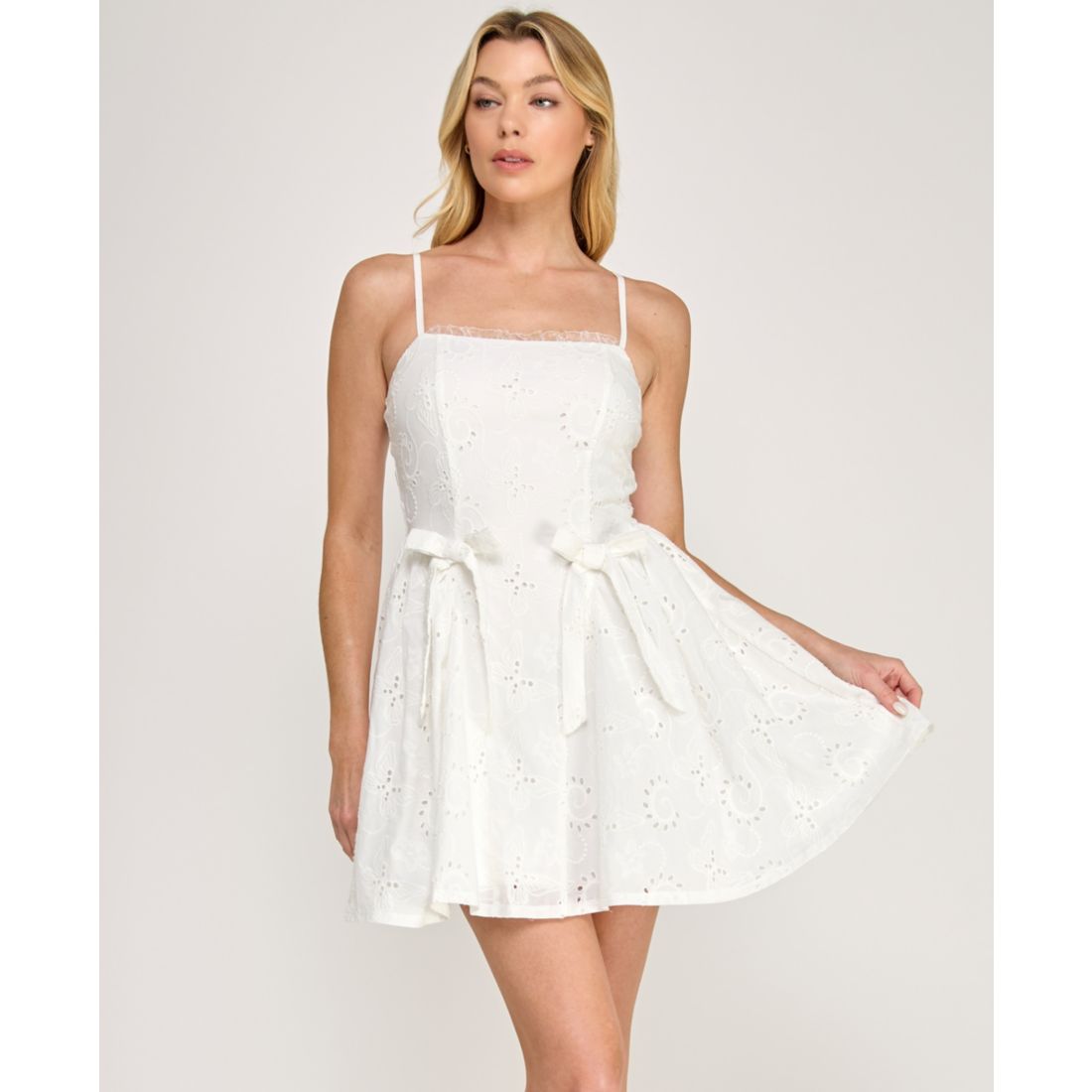 Row A Women's Sleeveless Fit & Flare Mini Dress
