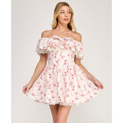 Row A Women's Off-The-Shoulder Mini Dress