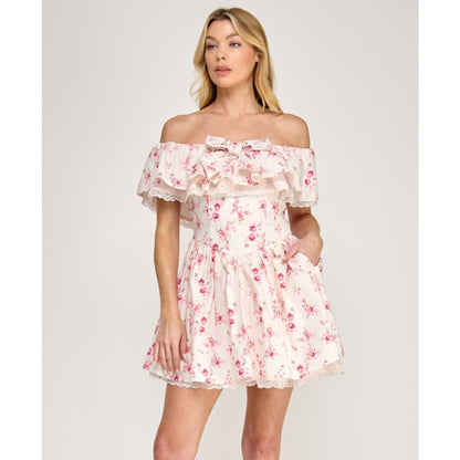 Row A Women's Off-The-Shoulder Mini Dress