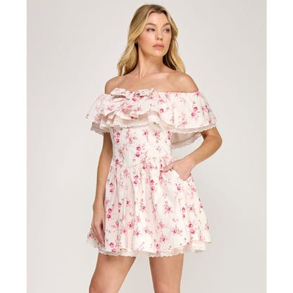 Row A Women's Off-The-Shoulder Mini Dress