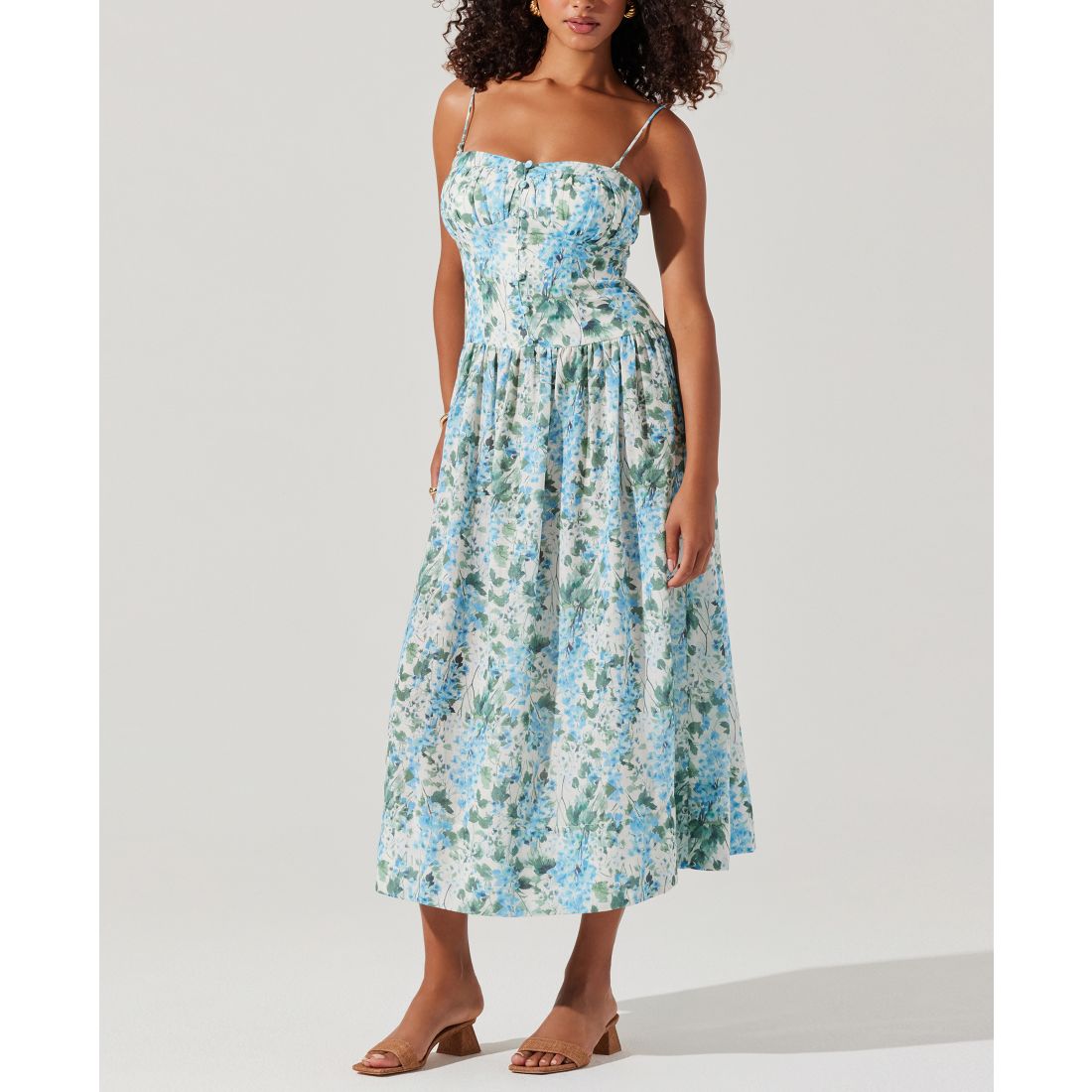 Astr the Label Women's Capria Pleated Midi Dress