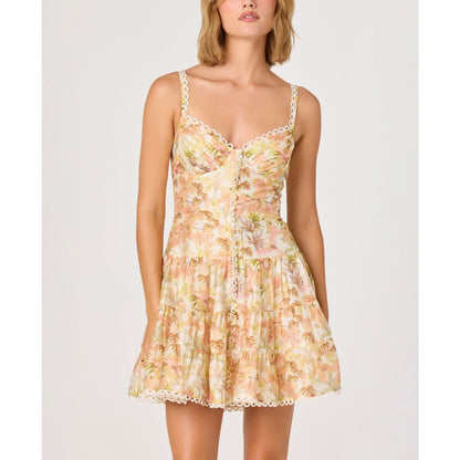 Astr the Label Women's Bustier Sweetheart Neck Fit & Flare Mini Dress