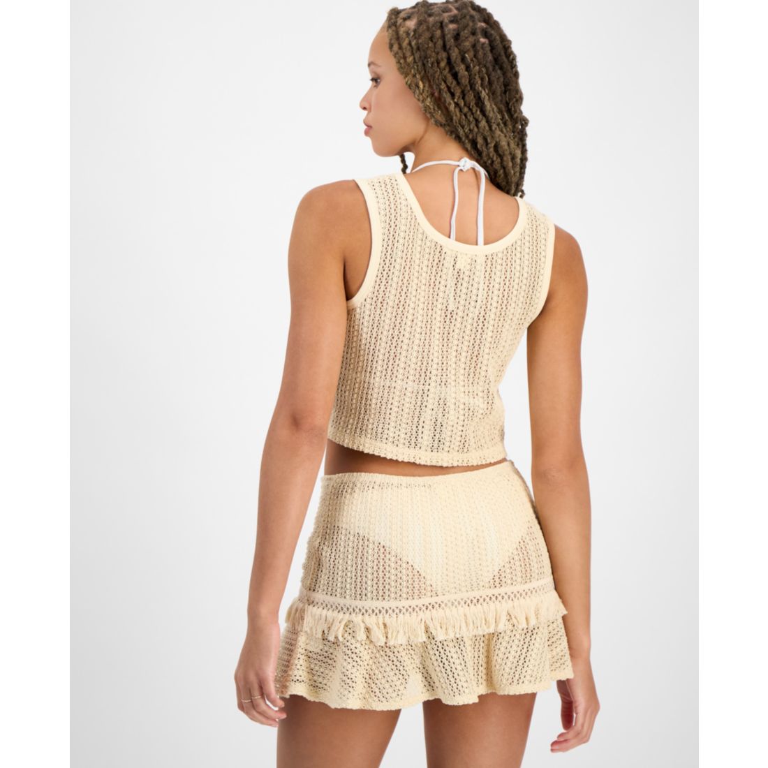 Miken Juniors' Crochet Cover-Up Tank, Exclusively at Macy's