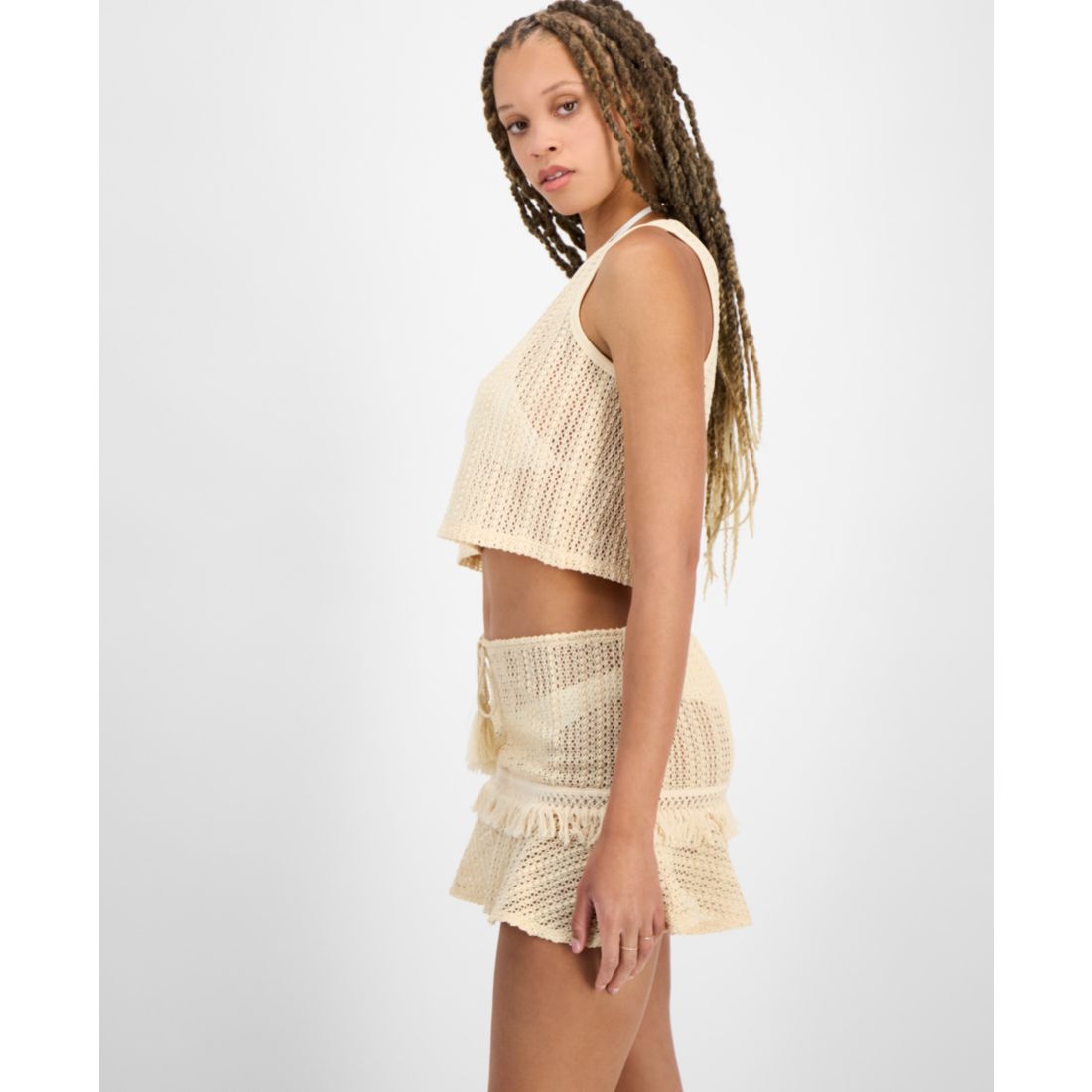 Miken Juniors' Crochet Cover-Up Tank, Exclusively at Macy's