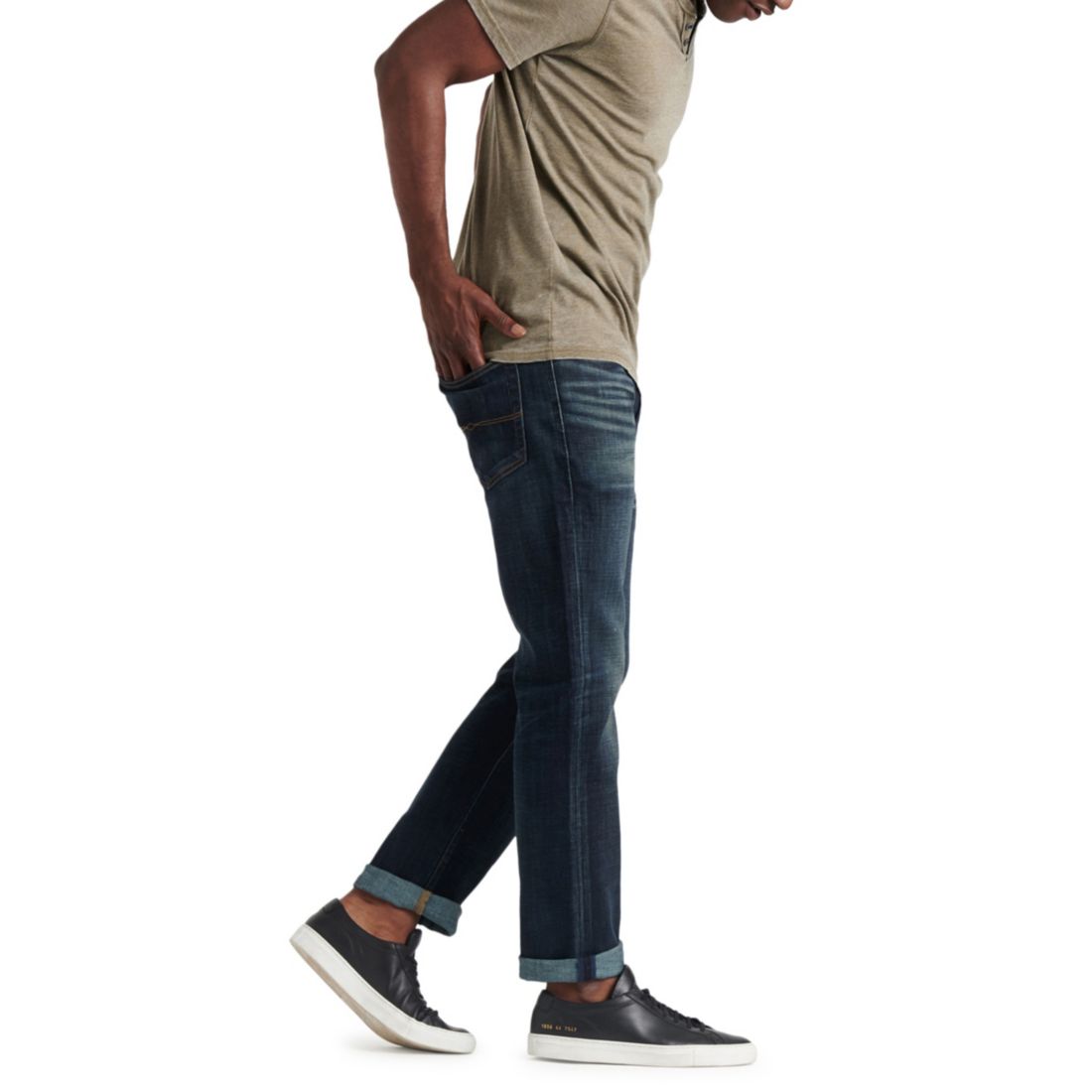 Lucky Brand Men's Venice Burnout Notch Short Sleeves T-shirt