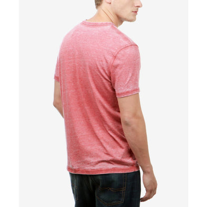 Lucky Brand Men's Venice Burnout Notch Short Sleeves T-shirt