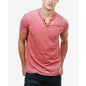 Lucky Brand Men's Venice Burnout Notch Short Sleeves T-shirt