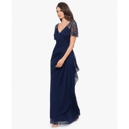 Xscape Petite Embellished Chiffon Gown