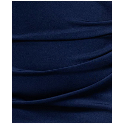 Xscape Petite Asymmetric Front Slit Evening Gown