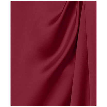 Xscape Women's Off-The-Shoulder Short Sleeve Satin Long Dress