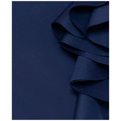 Xscape Women's V-Neck Ruffle Detail Midi Dress