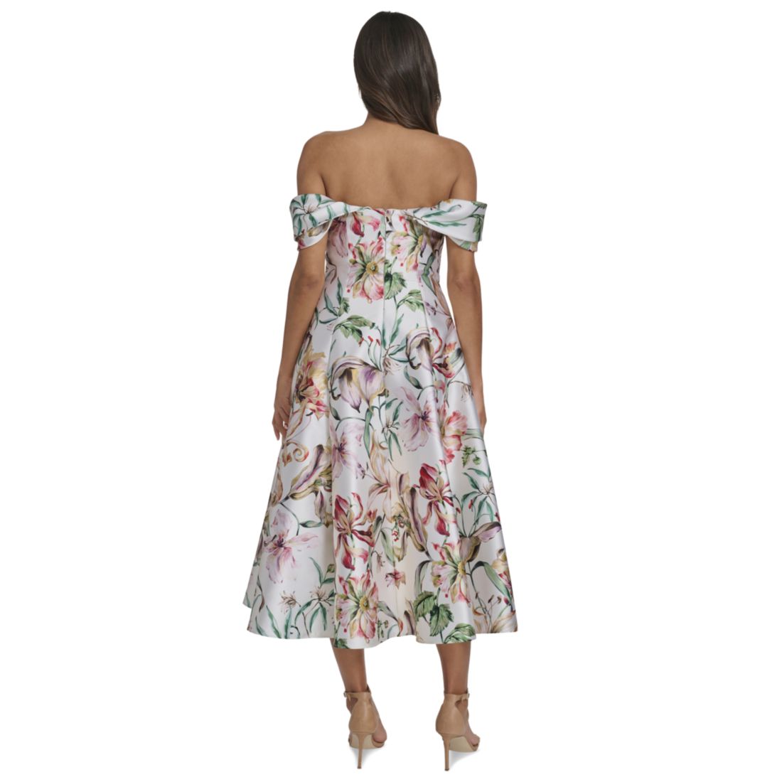 Eliza J Women's Off-The-Shoulder Flare Midi Dress
