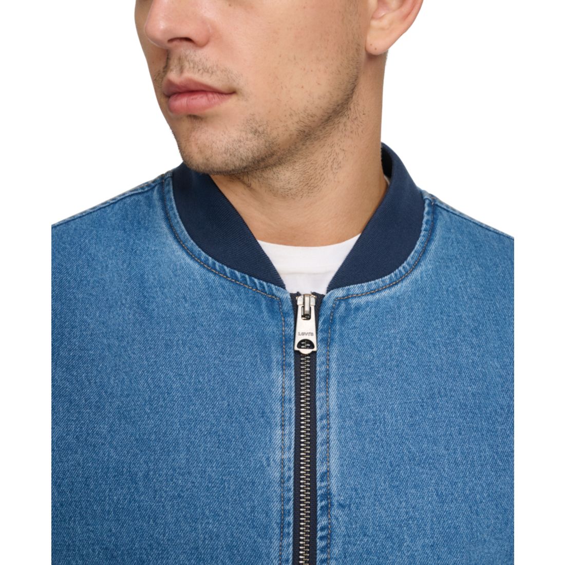 Levi's Men's Flight Full-Zip Denim Bomber Jacket
