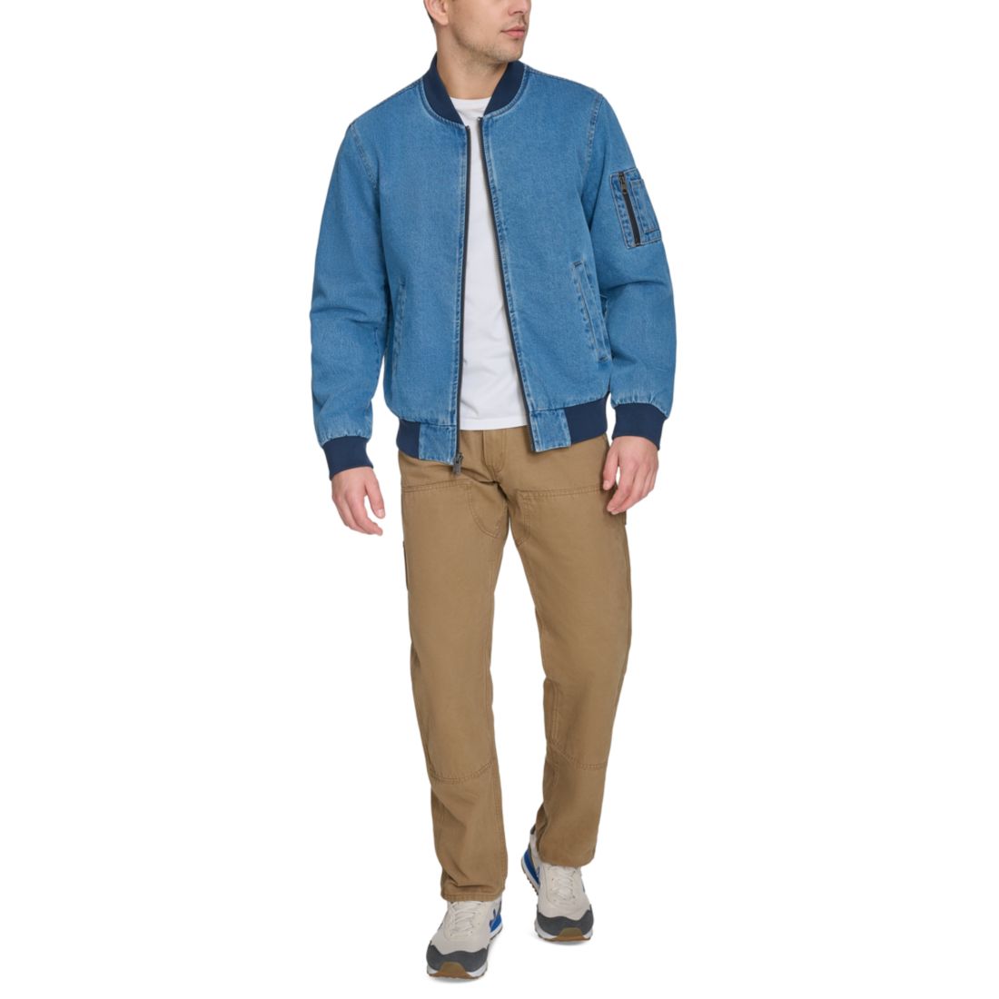 Levi's Men's Flight Full-Zip Denim Bomber Jacket