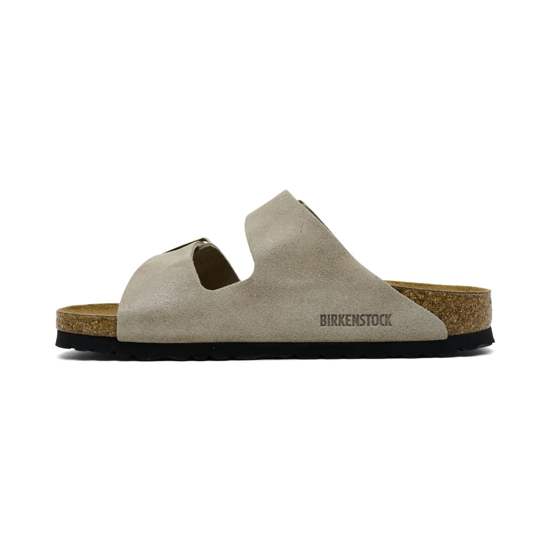 Birkenstock Women's Arizona Soft Footbed Suede Leather Sandals - Black, White