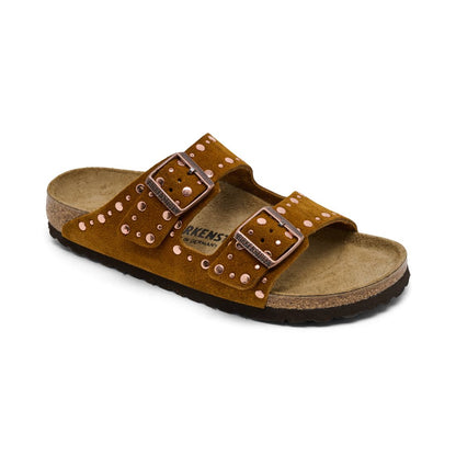 Birkenstock Women's Arizona Rivets Suede Leather Sandals from Finish Line