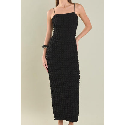 endless rose Women's Bubble Maxi Slip Dress