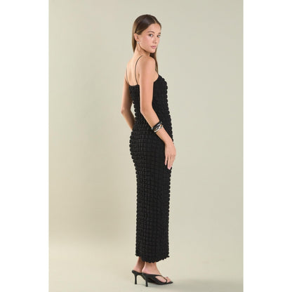 endless rose Women's Bubble Maxi Slip Dress