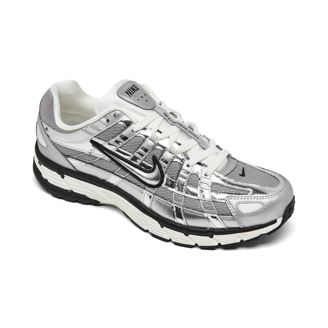 Nike Men's P-6000 Casual Sneakers from Finish Line - Metallic Silver, White