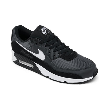 Nike Men's Air Max 90 Casual Sneakers from Finish Line - Black, White