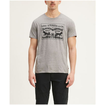 Levi's Men's 2-Horse Graphic Regular Fit Crewneck T-shirt