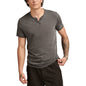 Lucky Brand Men's Venice Burnout Notch Short Sleeves T-shirt