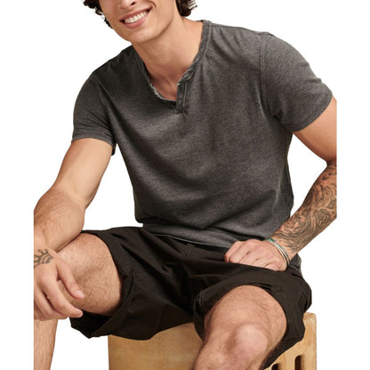 Lucky Brand Men's Venice Burnout Notch Short Sleeves T-shirt