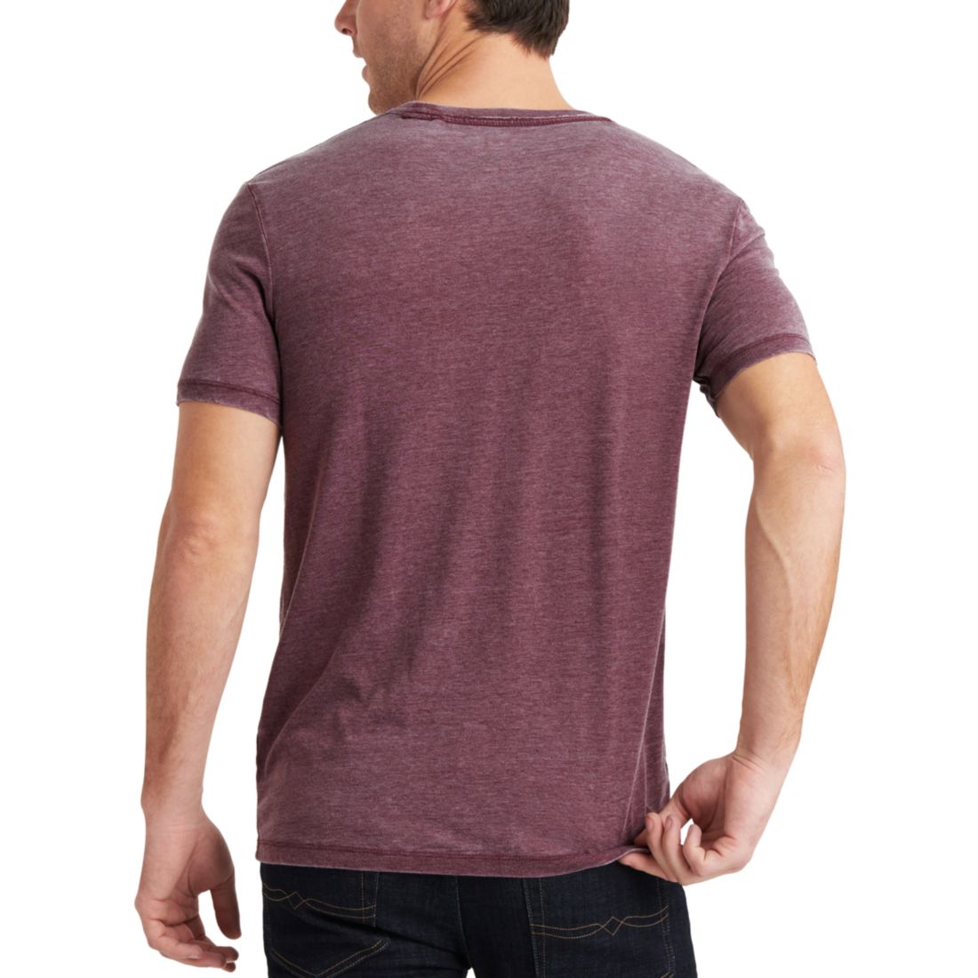 Lucky Brand Men's Poker Cards Short Sleeve T-Shirt, Port Royle Burnout
