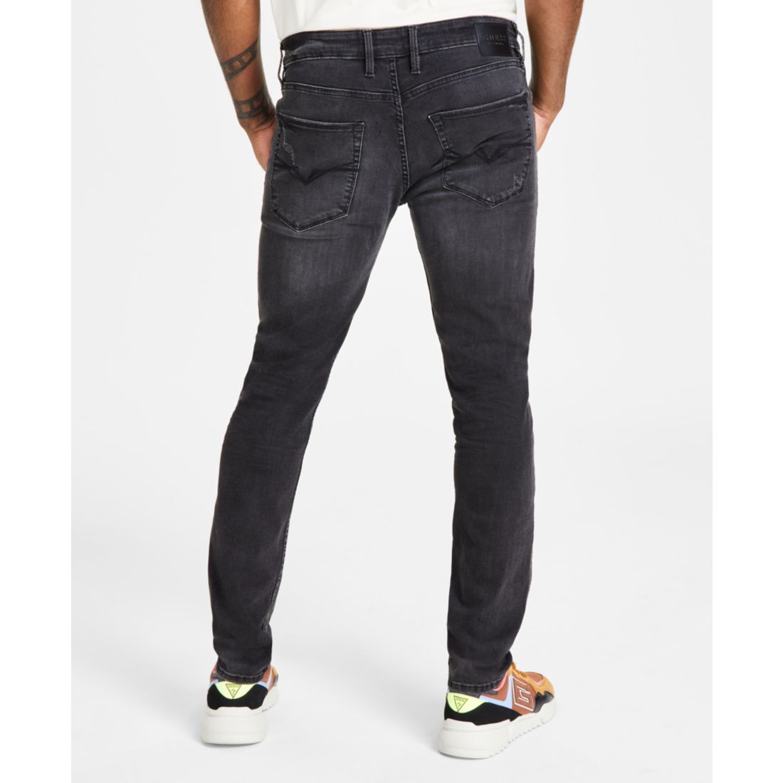 Guess Men's Distressed Slim Tapered Fit Jeans