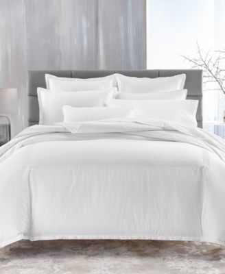 Chain Links Embroidery 100% Pima Cotton Duvet Cover Set, Full/Queen, Exclusively at Macy’s