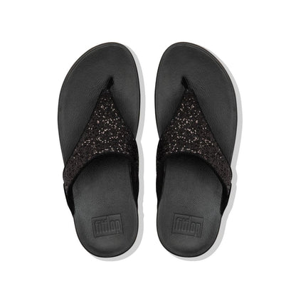 FitFlop Women's Lulu Glitter Toe-Thongs Sandal