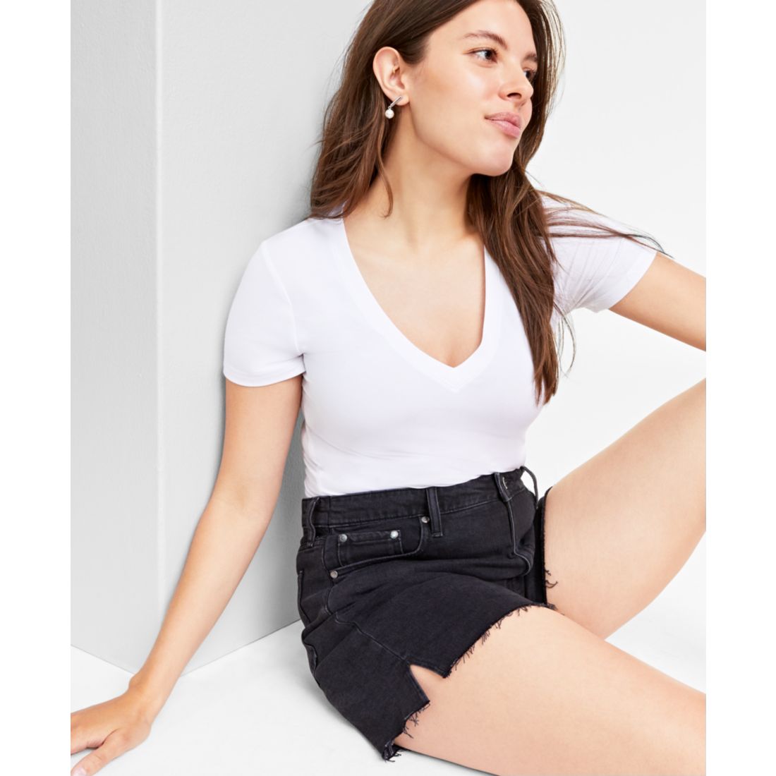 On 34th Women's Modal V-Neck T-Shirt, Created for Macy's
