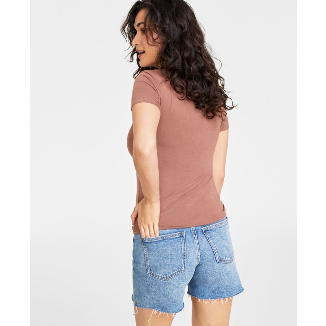 On 34th Women's Modal V-Neck T-Shirt, Created for Macy's