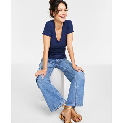 On 34th Women's Modal V-Neck T-Shirt, Created for Macy's