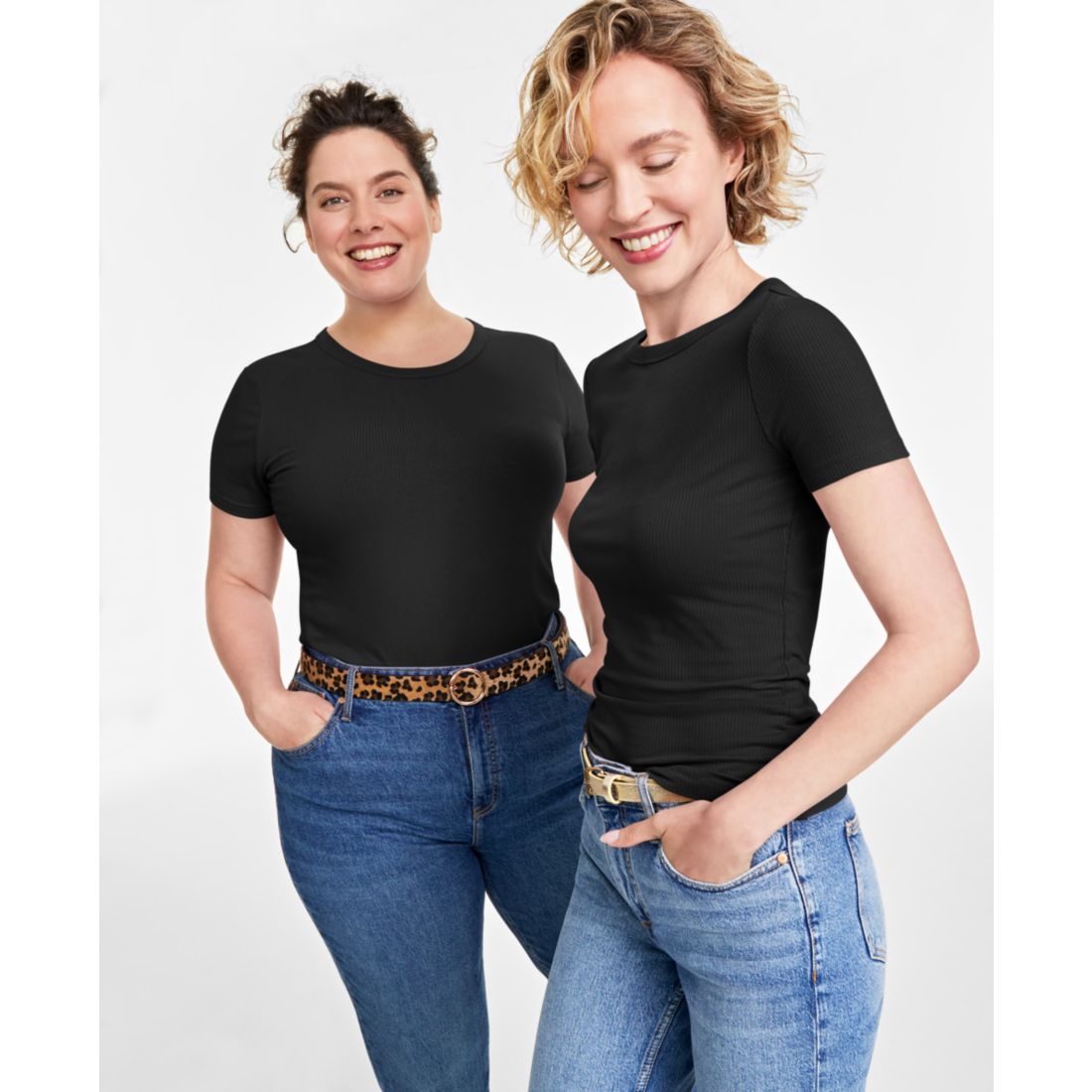 On 34th Women's Ribbed T-Shirt, Created for Macy's
