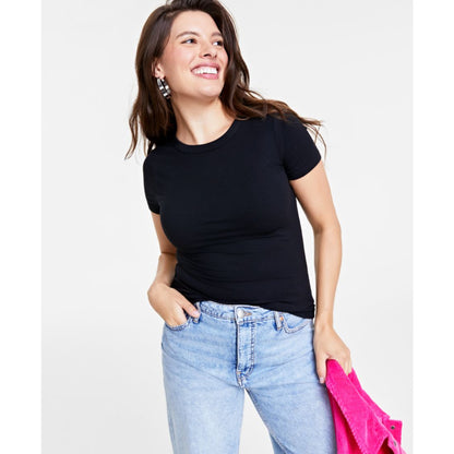 On 34th Women's Ribbed T-Shirt, Created for Macy's
