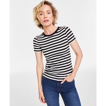 On 34th Women's Ribbed T-Shirt, Created for Macy's