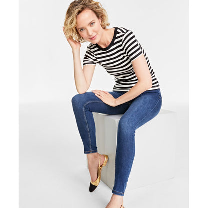 On 34th Women's Ribbed T-Shirt, Created for Macy's