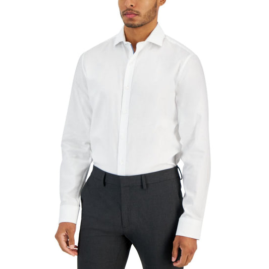 Bar Iii Men's Slim-Fit Diamond Dobby Dress Shirt, Created for Macy's