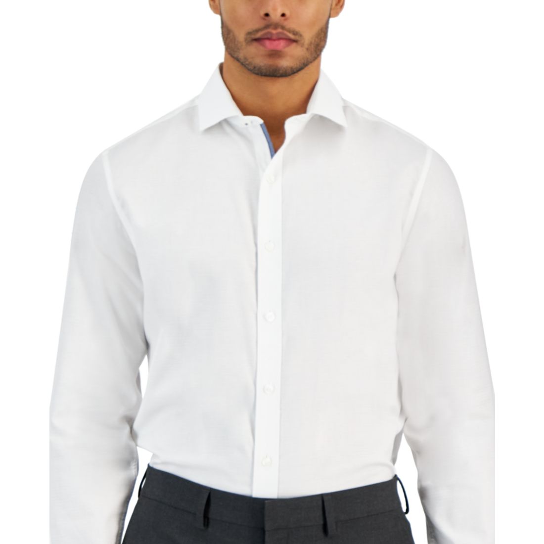 Bar Iii Men's Slim-Fit Diamond Dobby Dress Shirt, Created for Macy's